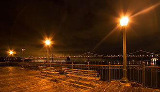 Golden Oakland Bridge